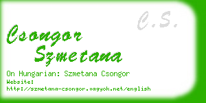 csongor szmetana business card